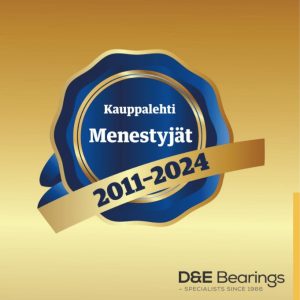 D&E Bearings saanut Kauppalehden kestomenestyjä sertifikaatin